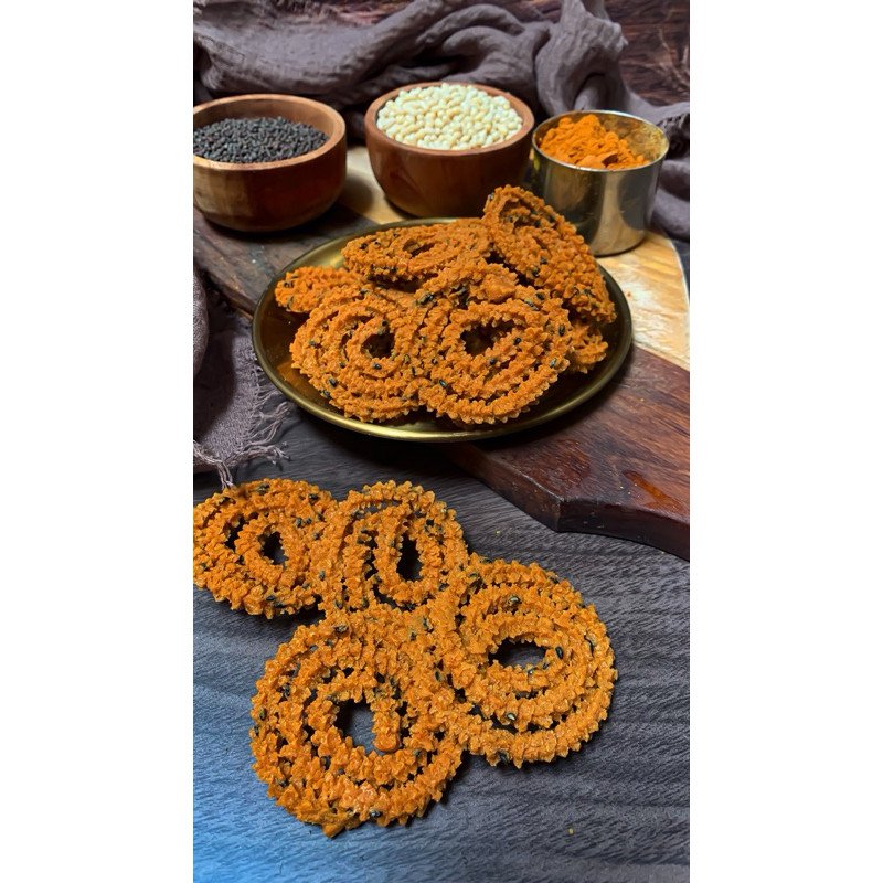 

READY STOCK Snack Snek India Muruku homemade.. gluten-free , NO MSG, Tanpa Bahan Pengawet