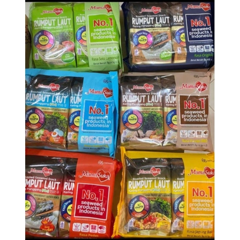 

Rumput Laut / Nori / Seaweed Mamasuka 4.5gr x 2