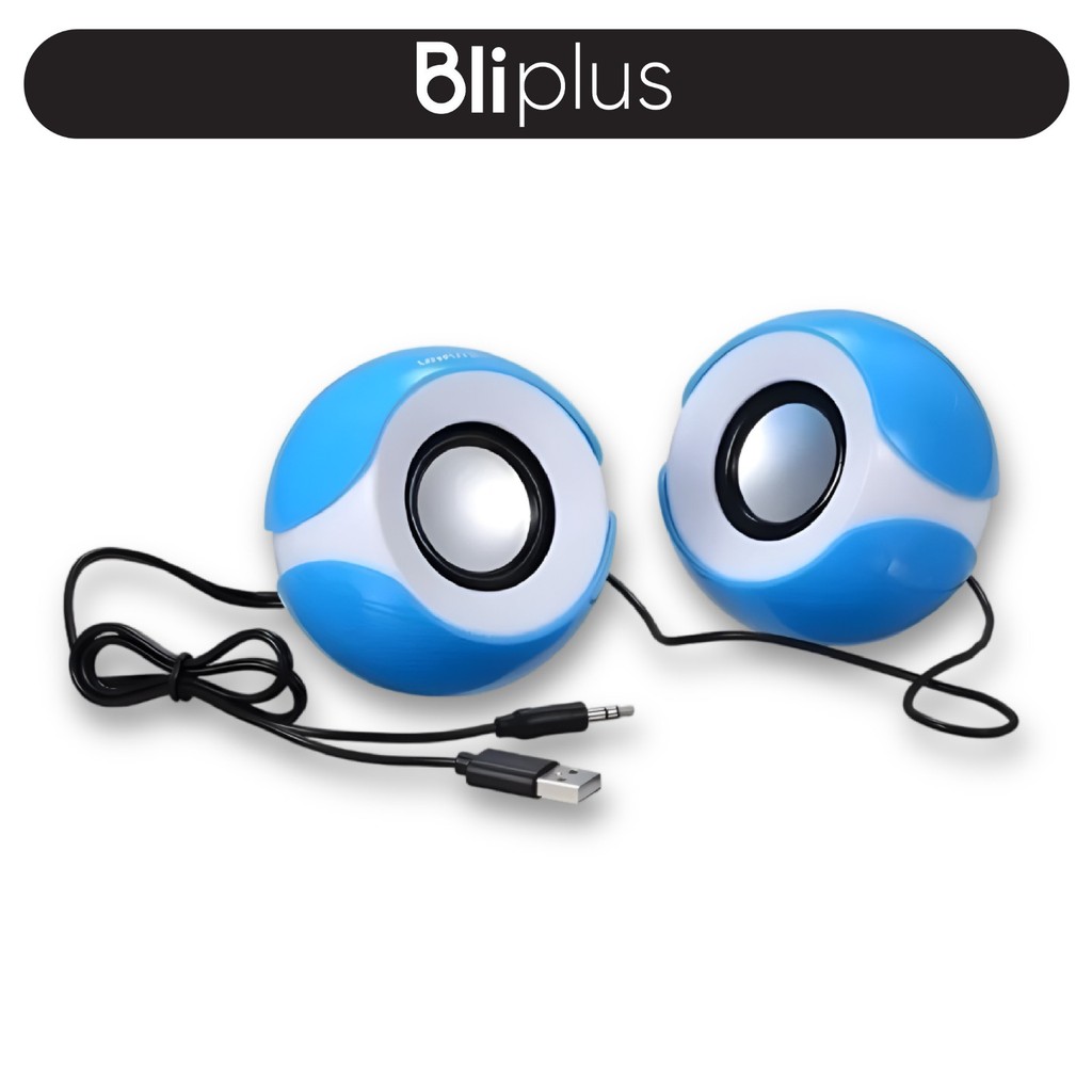 Speaker Mini Bulat Komputer & Laptop Speaker Bulat Koneksi USB Speaker USB Bulat Mini AK2012