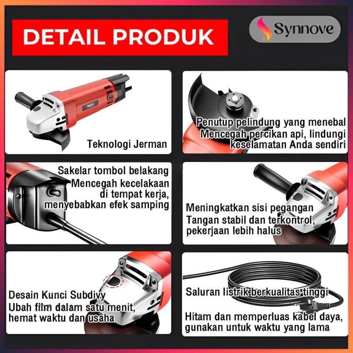 

Mesin Gerinda Tangan Listrik 4 Inch 400W Gerinda Portable Angle Grinder Mesin Gurinda Grinda Tangan - 700W Sale