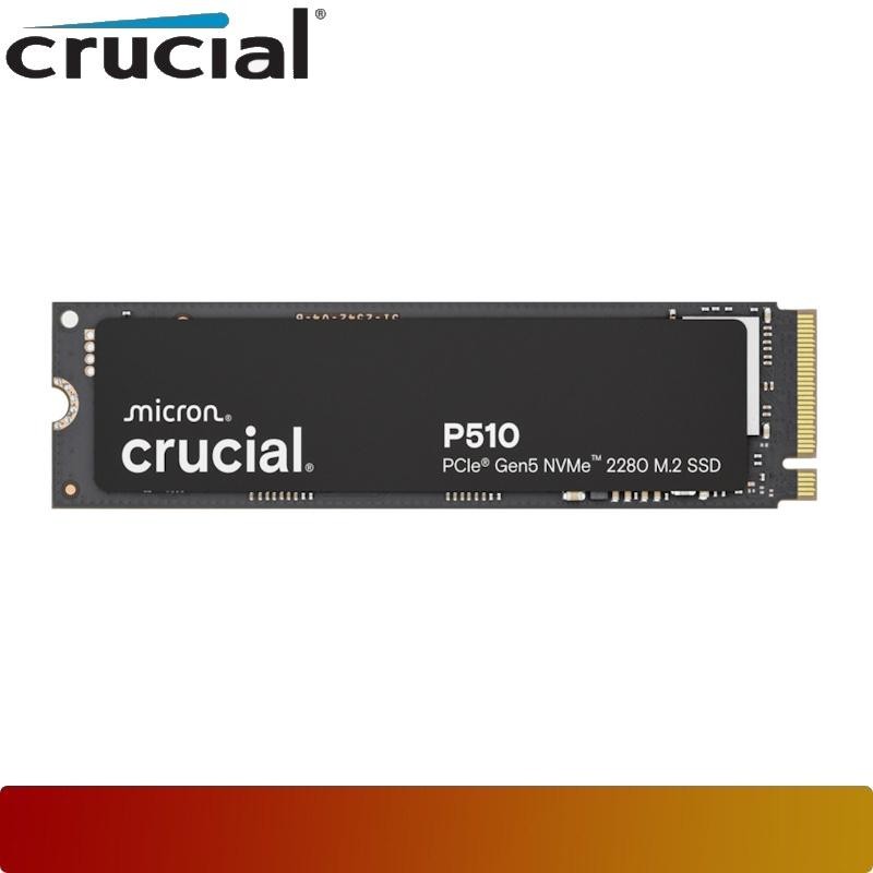 Crucial P510 1TB NVMe SSD PCIe Gen5 M.2 2280 TLC