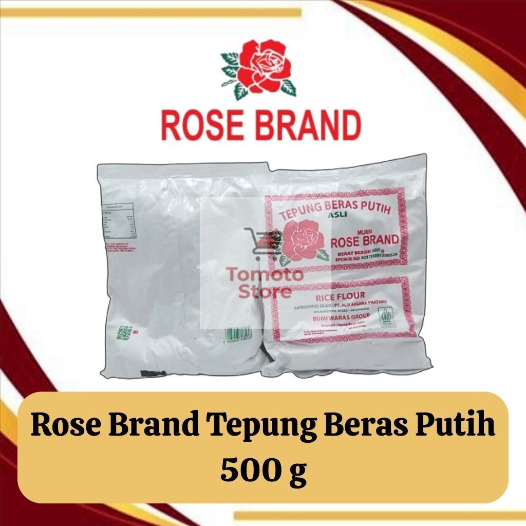 

✨ TOMOTOSTORE ✨ ROSE BRAND (Ekonomis) Tepung Beras 500 Gram / 500 gr