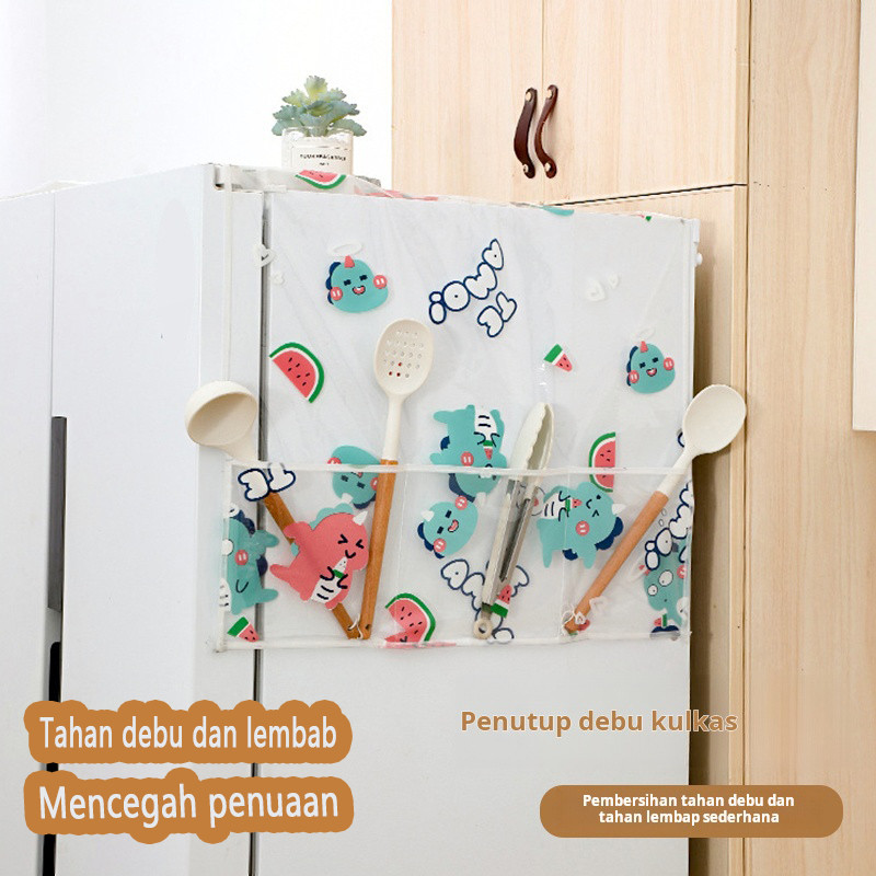 Penutup Kulkas Pintu Tunggal Penutup Kulkas Pintu Ganda Penutup Debu Tahan Air Tahan Debu Tahan