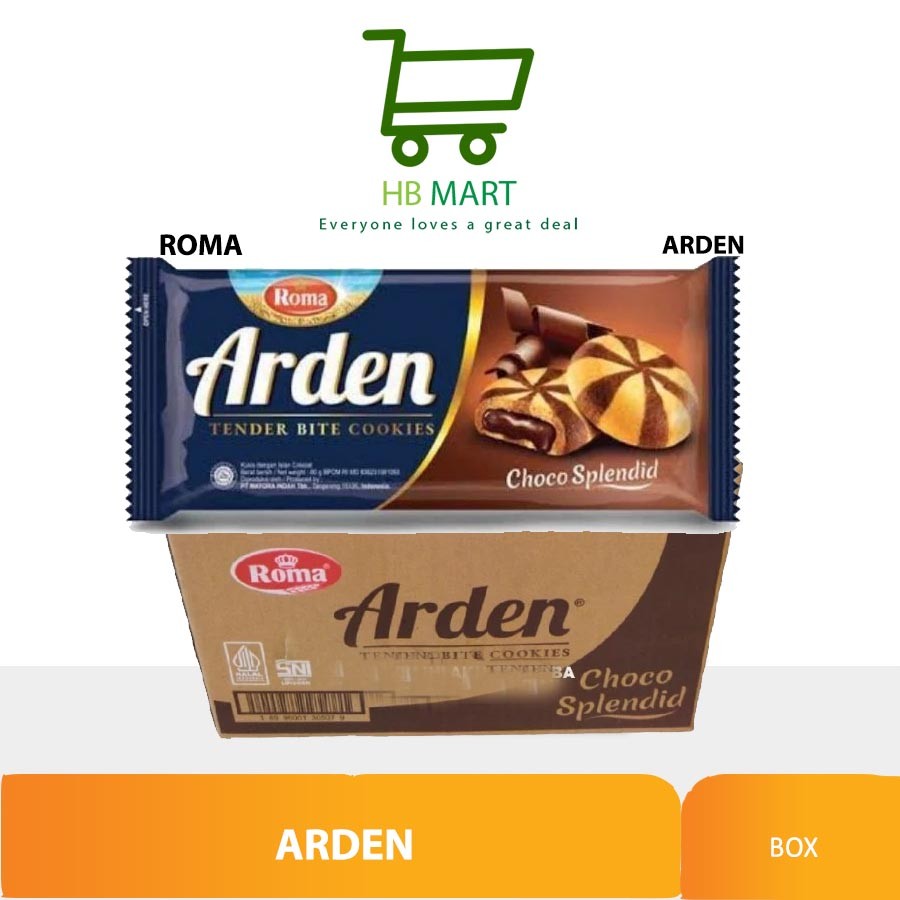

Roma ARDEN Choco Splendid KEMASAN PACK - ( HARGA 1 DUS )