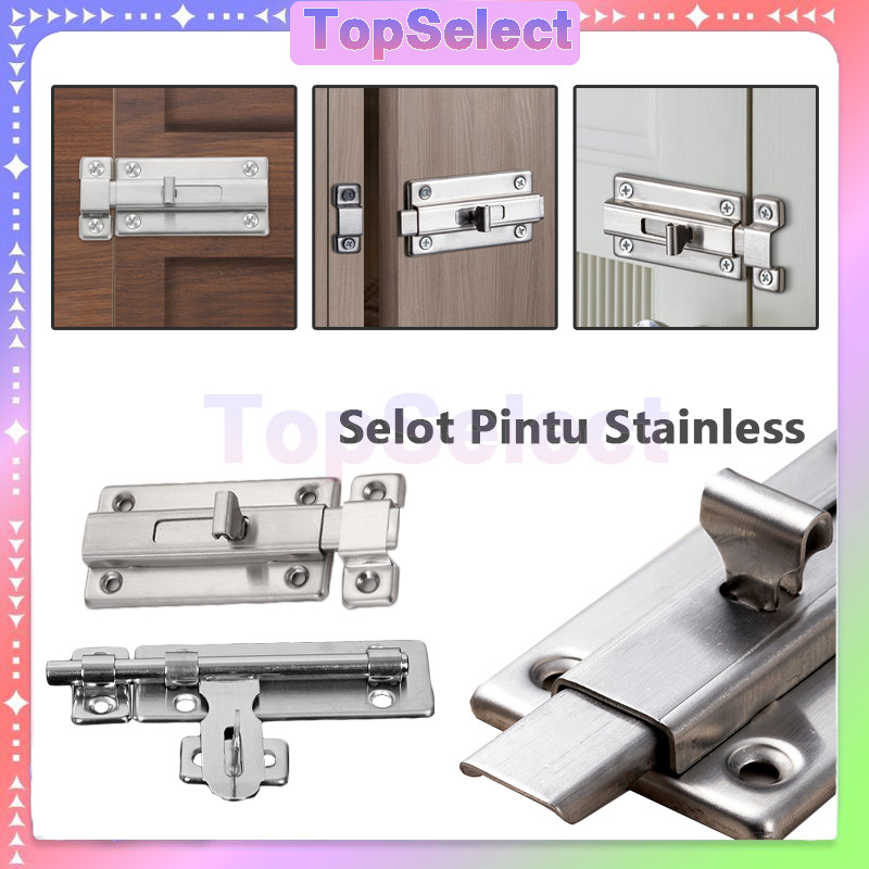 Grendel Slot Pintu Jendela Stainless Steel / Slot Stainless Panjang