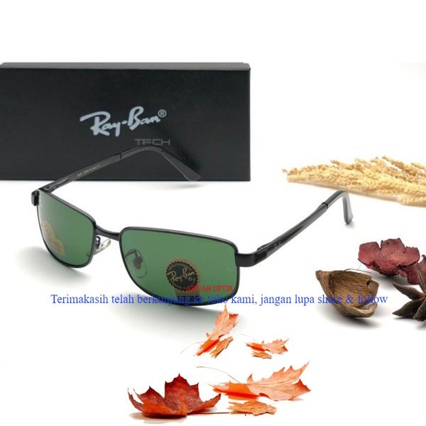 kacamata sunglasses casual anti UV pria Metal ringan rayban rb3194