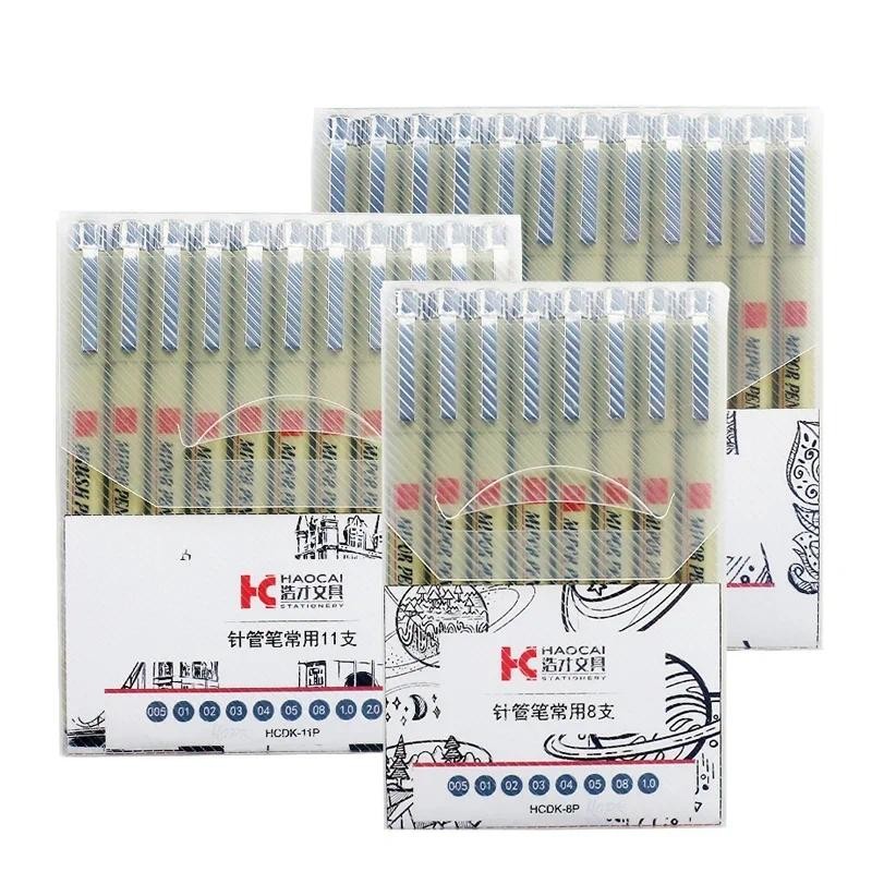 

Pigment Liner Micron Pen Set Neelde Drawing Pens lot 005 01 02 03 04 05 08 1.0 Brush Art Markers Fineliner Sketching Pen