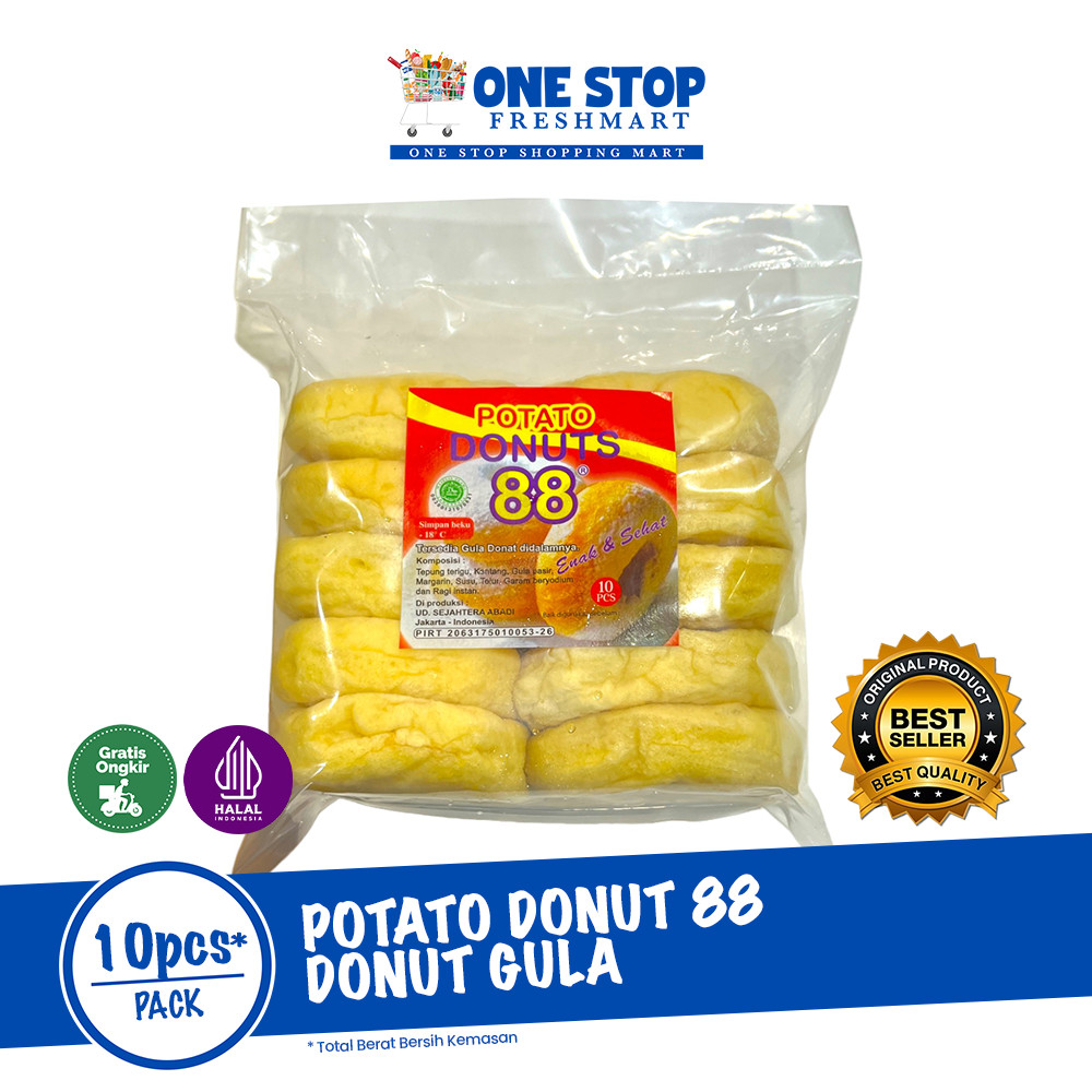 

POTATO DONUT 88 DONUT GULA ISI 10PCS