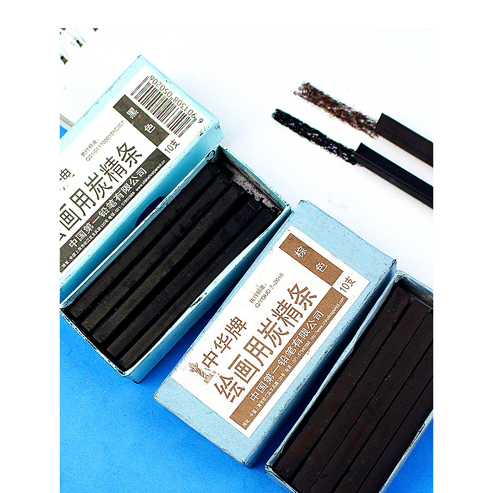

Black Charcoal Bar Brown Charcoal Water Soluble Charcoal Pencil Design Type Drawing Sketch Pencil Sketch Painting Supplies