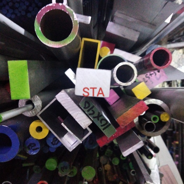 pipa alumunium OD 38mm x ID 32mm tebal 3mm panjang 1 meter