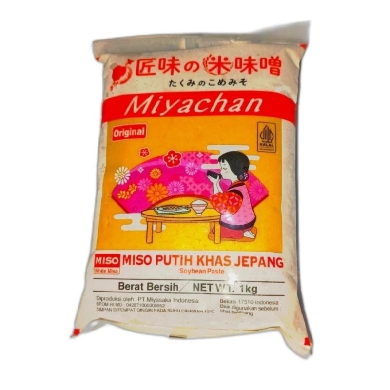 

Miko Chan/Miyachan Miso Putih Khas Jepang 1KG - White Miso - Shiro Miso
