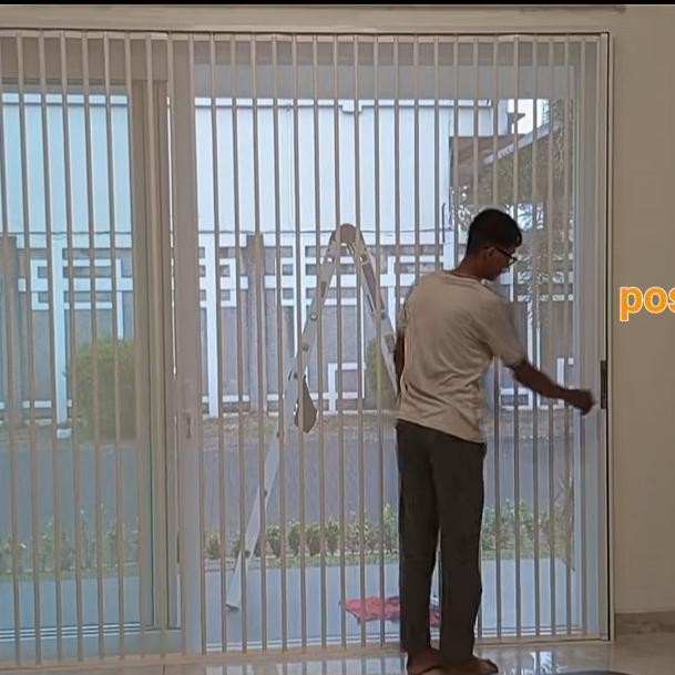

Aluflex mesh door | pintu kawat nyamuk Alumunium ukuran custom - Putih
