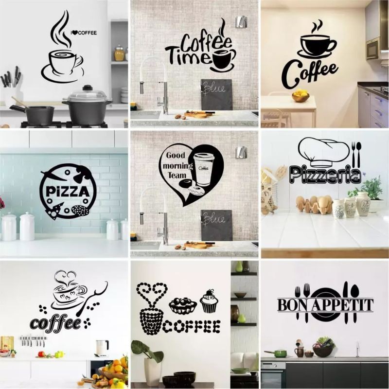 

Cutting Sticker Coffee Kopi Cafe Stiker Dinding Kaca Murah