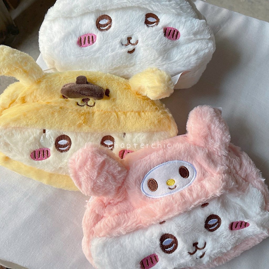 

Chingooland Chiikawa Sanrio Tempat Pensil Pencil Case Pouch Lucu Boneka Cinnamoroll Melody Pompurin