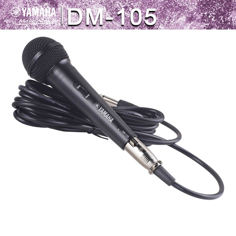 WOW yamaha/original DM-105,wired microphone,mic kabel,microphone kabel,mic karaoke,kabel mik,mikrofo