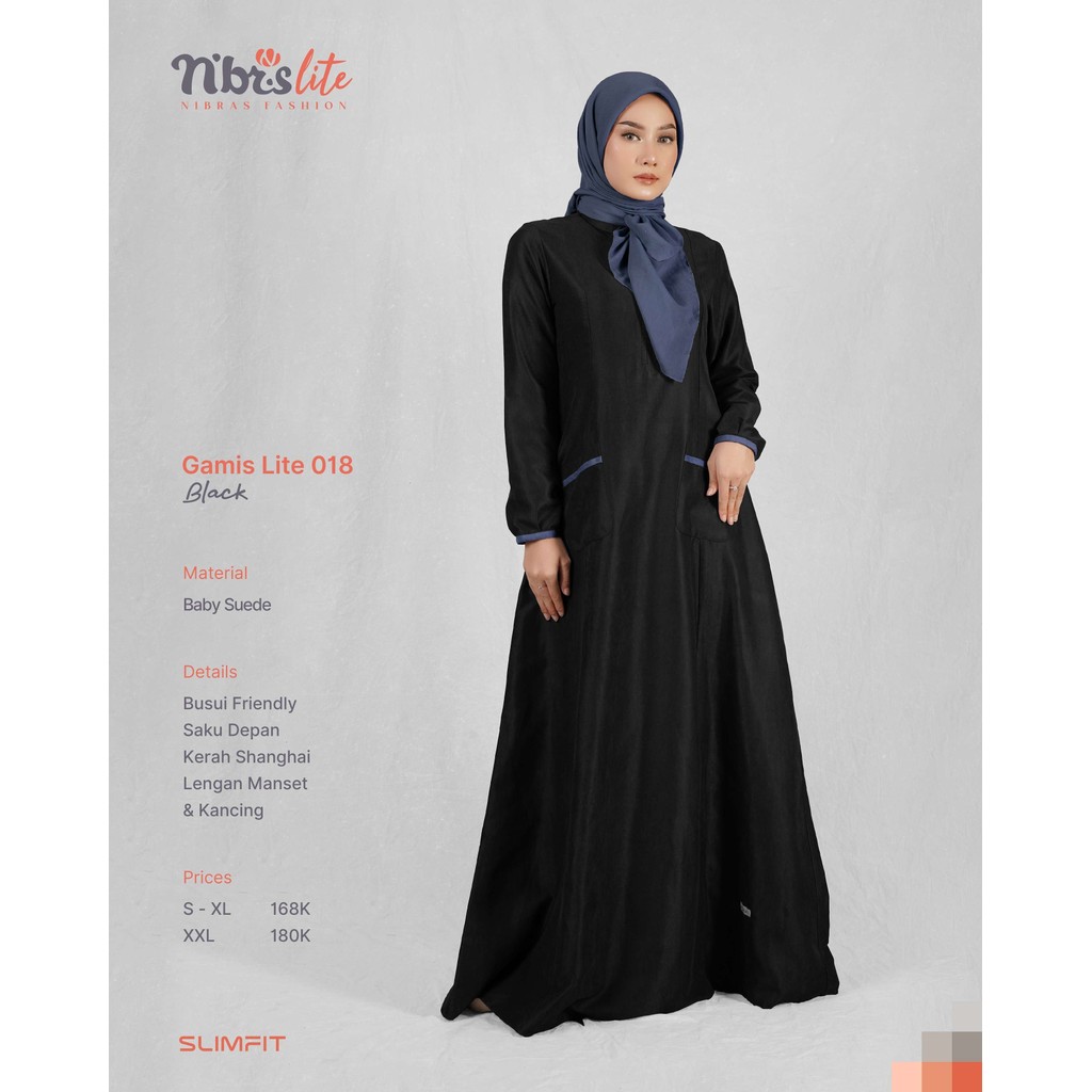 Nibras Gamis Polos Dewasa Lite 018