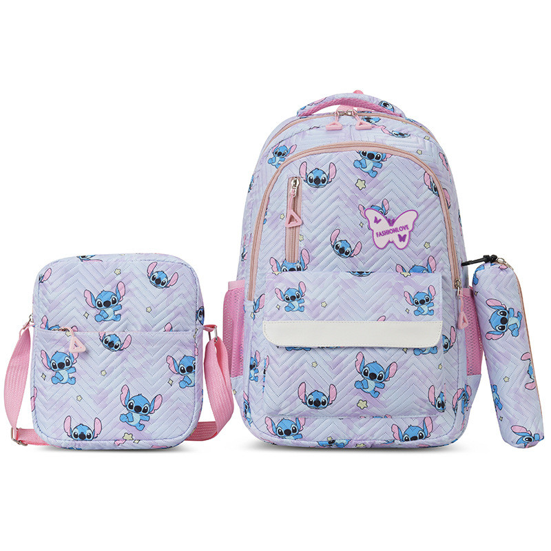 Disney Stitch Australian Smiggle Children'S Learning Stationery Backpack Lunch Bag Pencil Box Water 