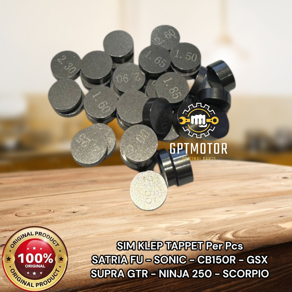 SIM KLEP TAPPET SATRIA FU SONIC CB150R SUPRA GTR GSX NINJA 250  UKURAN 150 SAMPAI 350 SUPER