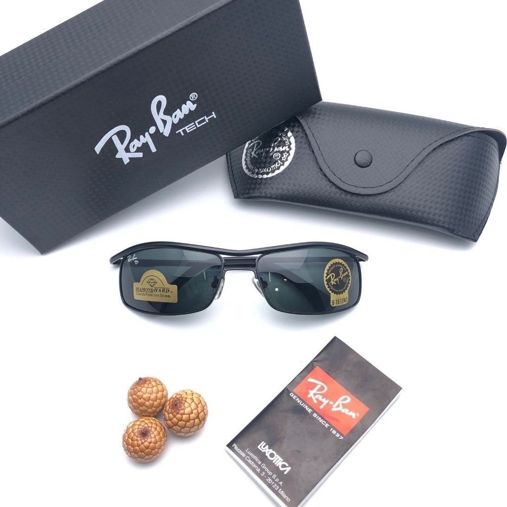 KACAMATA RAY BAN 3339 FASHION LENSA 100% KACA DIAMOND HARD ANTI UV400 PROTECTION GAYA TRENDY FULLSET