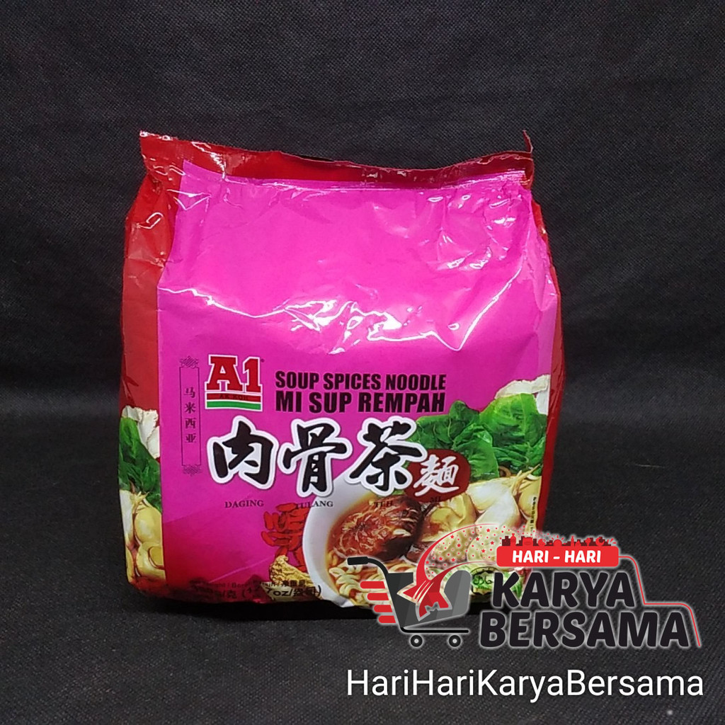 

A1 MIE INSTAN SUP REMPAH SPICES NOODLE PACK ISI 4'S X 90GR