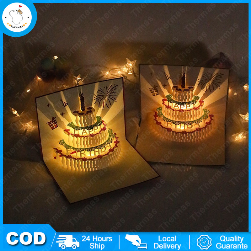 Kartu Ucapan 3D Kartu Ucapan Selamat Ulang Tahun Kartu Ucapan Pop-up Kartu Ucapan Musik Kartu Ucapan