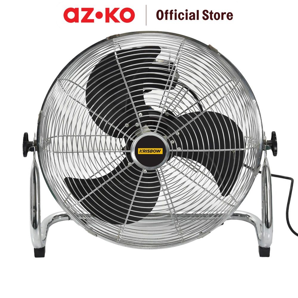 AZKO Krisbow 18 inci Kipas Angin Meja 75 watt Fe4-45 Desk Fan Penyejuk Ruangan Kipas Lantai