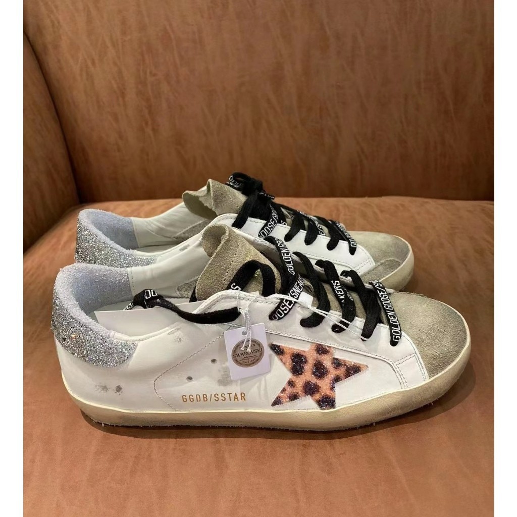 New counter ORI GGDB trainers Star Series Silver Tail Leopard Print Flats