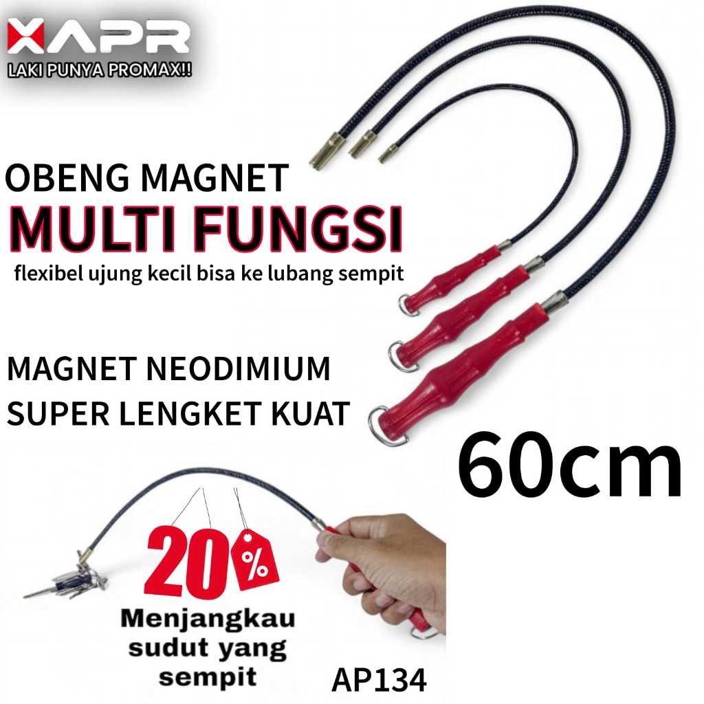 OBENG MAGNET OBENG MAGNETIK 60CM FLEKSIBEL STICK MAGNET BENDABLE MAGNETIC BAR APR AP134