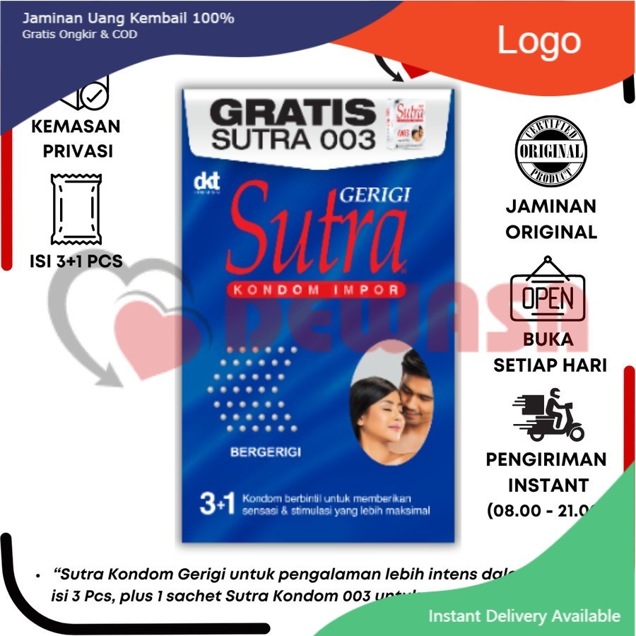 Promo Terbaru Awal Bulan Terlaris Sutra Kondom Gerigi - 3 Pcs
