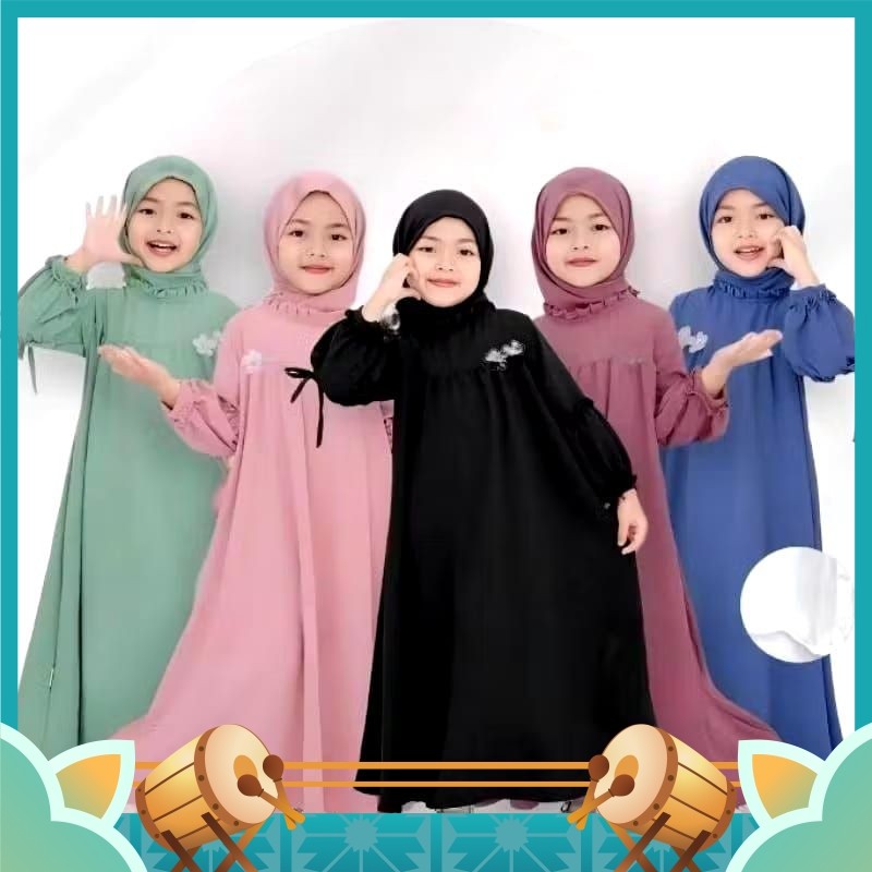 Busana Muslim Anak Perempuan Cantik / baju gamis anak perempuan