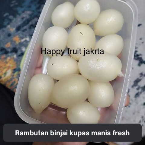 

Rambutan kupas fresh | Buah rambutan binjai kupas 300grm