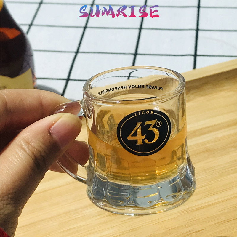 2pcs Sloki Sake Alkohol Lucu Estetik Korean Style Mini Soju Beer Cup Soju Sake Korean Style Kaca