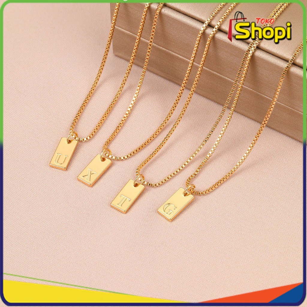 Kalung Simple Bandul Chips Huruf 𝕋𝕊 1252