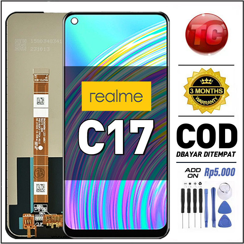 LCD Realme C17 Original 100% Fullset Asli Ori Touchscreen Compatible For Glass Touch Screen Digitize