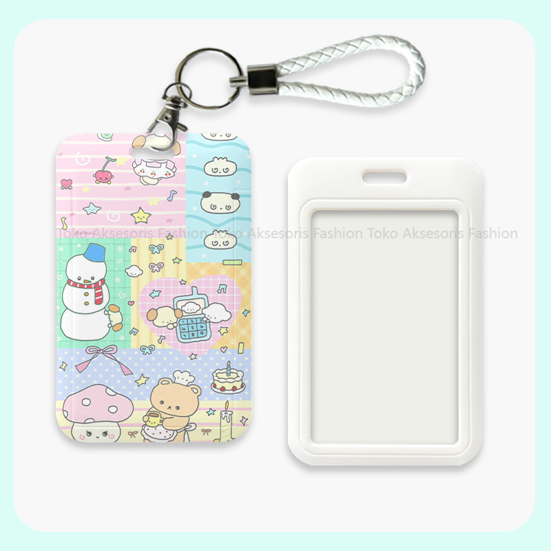 

id card holder tempat kartu lucu layer lanyard photocard aesthetic gantungan kartu nama tag cute nametag cari di lanyard 092