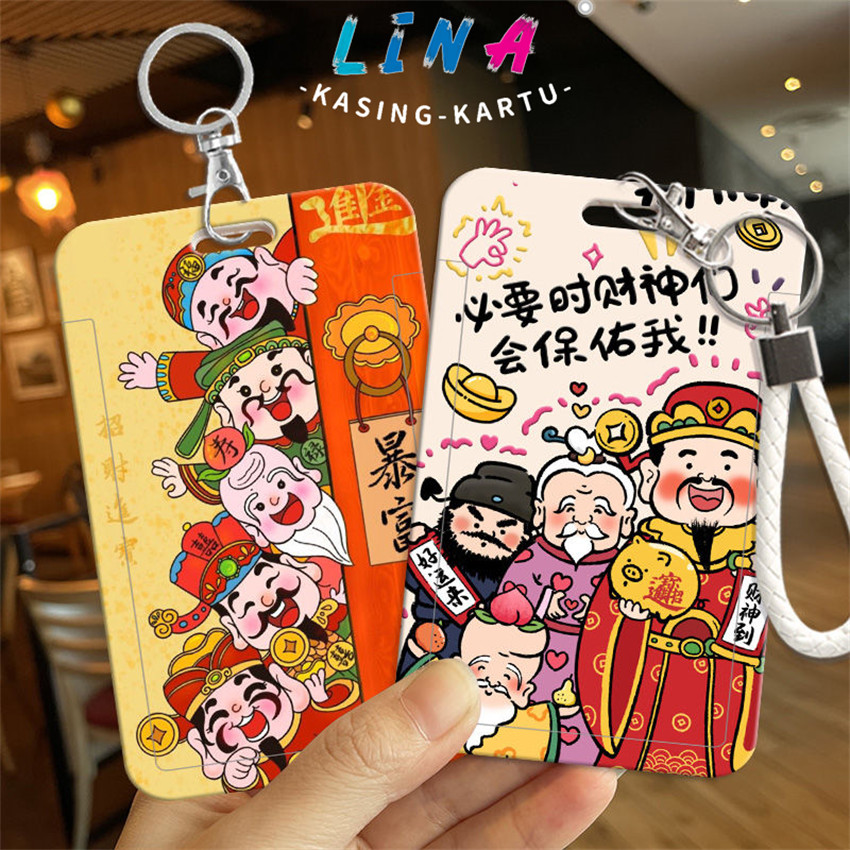 

Kartu Makan Siswa Dewa Kekayaan yang Kaya Kotak Kartu Bus Kereta Bawah Tanah Casing Pelindung Kartu Lansia Kartu ID Transparan Merek