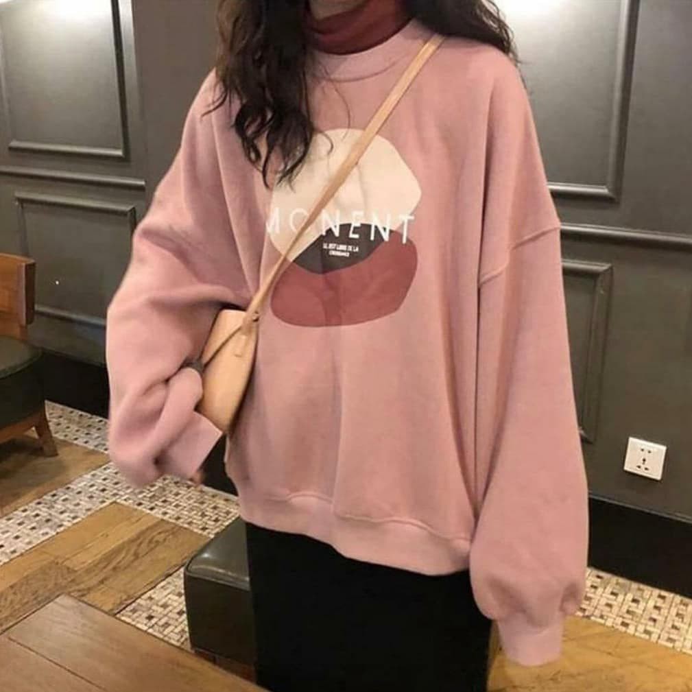 NG Monent Sweater Sweter lucu Polos  Sweater Pria dan Wanita model korea terbaru nyaman dipakai