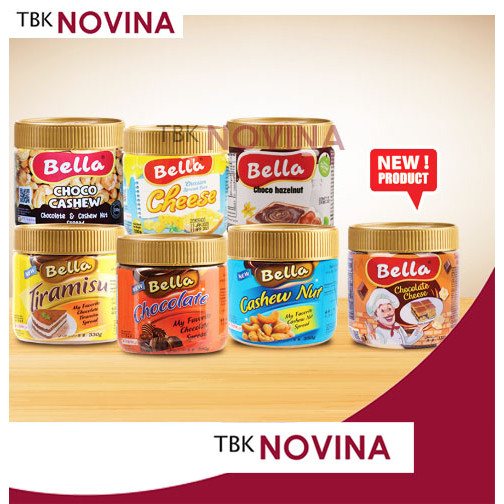 SELAI BELLA 300gr / SELAI COKLAT KEJU TIRAMISU CASHEW CRUNCHY MALT