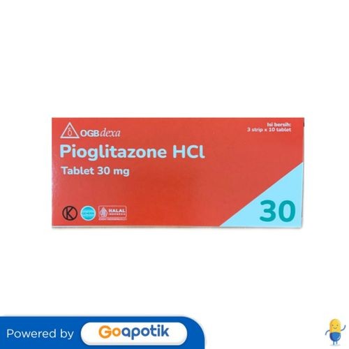 Pioglitazone Ogb Dexa Medica 30 Mg Box 30 Tablet
