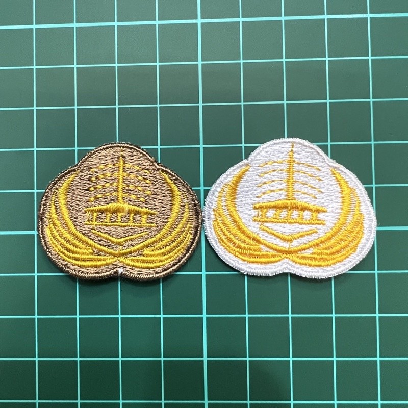Bordir Logo LAMBANG LOGO BORDIR KORPRI - PUTIH & COKLATbisa pesan satuan