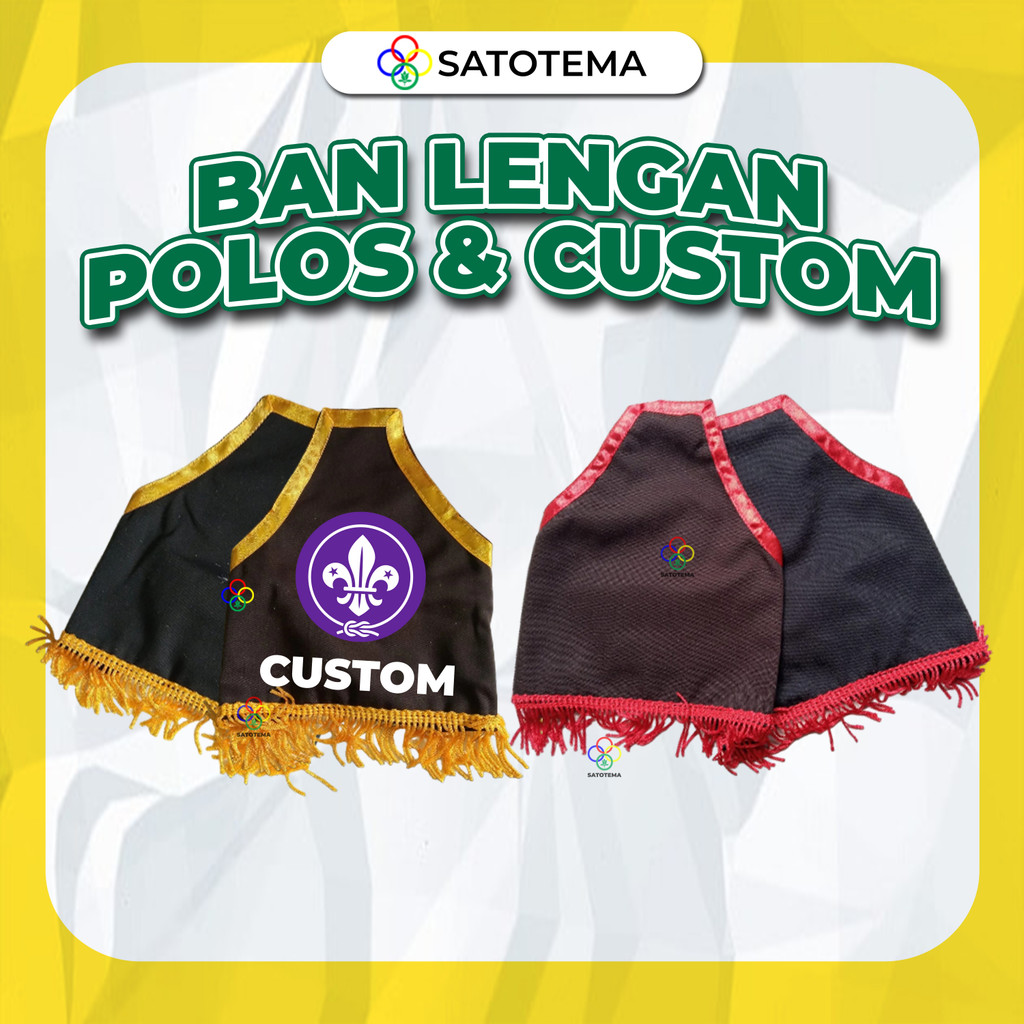 Ban Lengan Pramuka / Ban Lengan Penggalang / Ban Lengan Penegak / Ban Lengan Coklat / Ban lengan Hit
