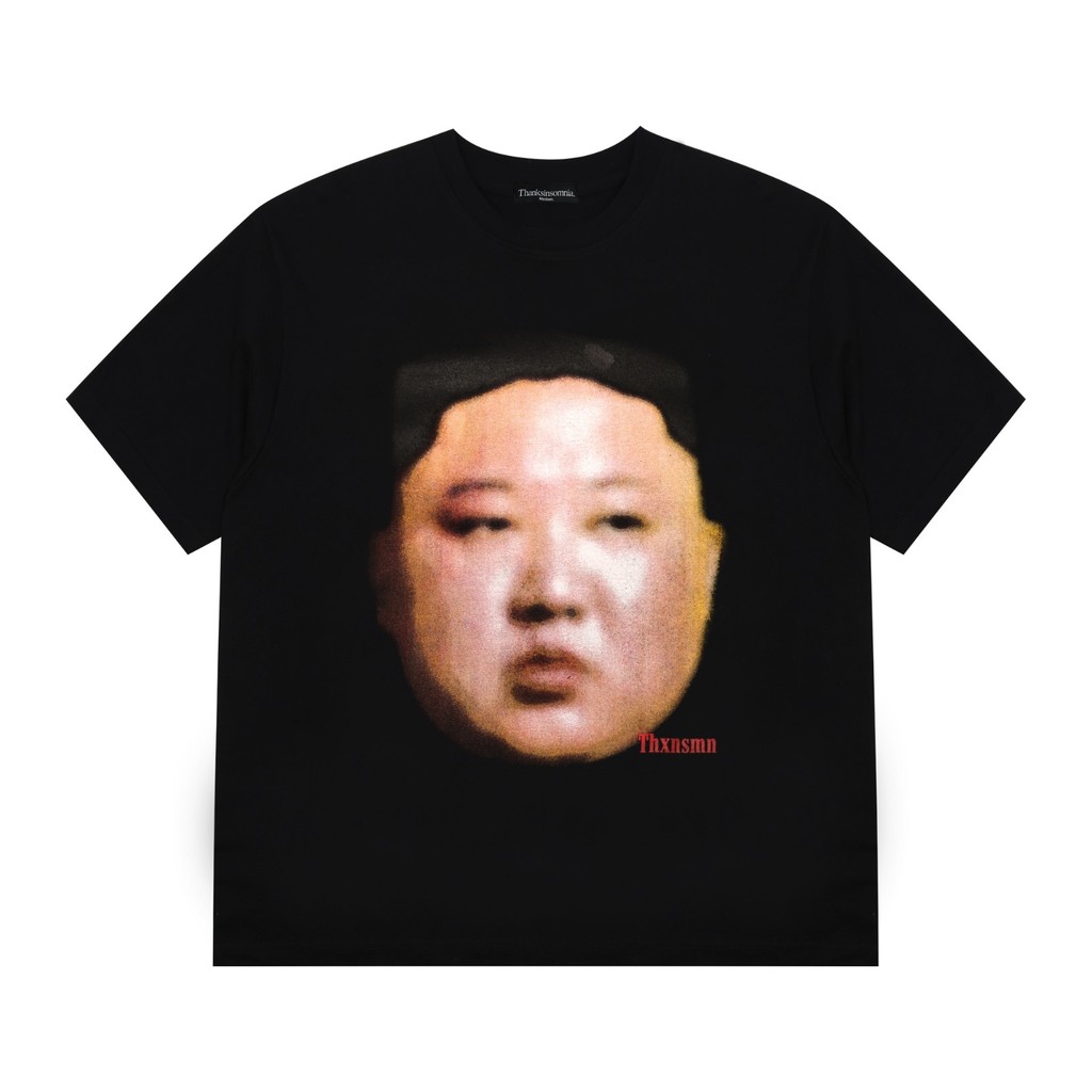 READY STOCK - Tshirt Kim Black Thanksinsomnia 100% Katun Kaos