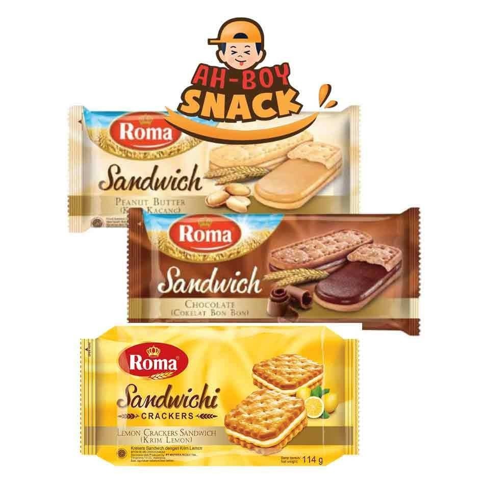 

BISKUIT ROMA SANDWICHI - ALL VARIAN - PEANUT BUTTER & SANDWICHI LEMON 120 GRAM SANDWICH LEMON