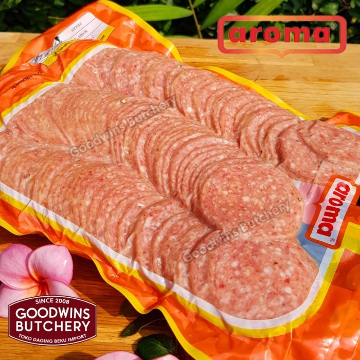 

250gr pork salami sliced / babi ham iris - Aroma Bali
