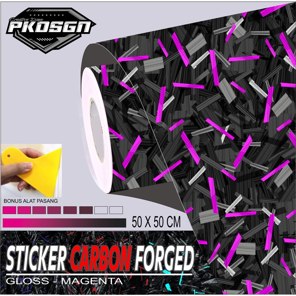STIKER CARBON FORGED STIKER CARBON FORGED 50 X 50 CM