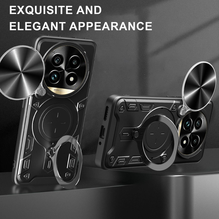 CASE REALME 13+ 5G MAGNETIC CAMERA SLIDE 360 RING STAND SOFTCASE