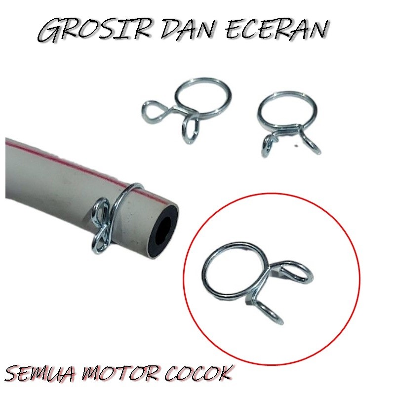 Heka Motor klem kawat Penjepit Selang Bensin Clamp Clamper Klem Selang Bensin Motor Honda Universal