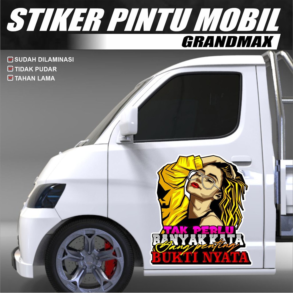 STIKER PINTU PICK UP GRANMAX / DECAL STIKER PINTU MOBIL CARRY L300 / STIKER PINTU PICK UP/STIKER MOB