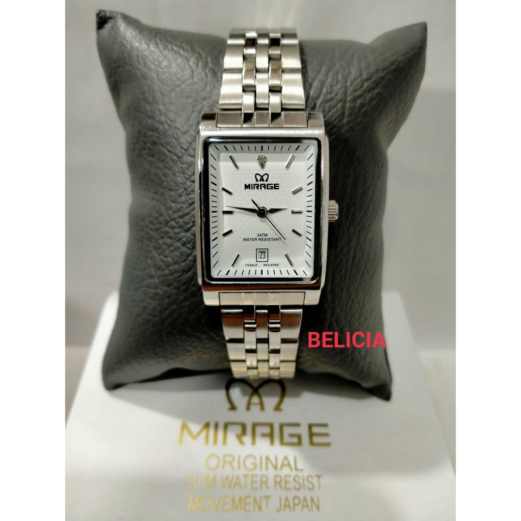 MIRAGE 8667BSP-L GLORY/ JAM TANGAN WANITA RANTAI PERAK STAINLESS STEEL WATER RESISTANT jg