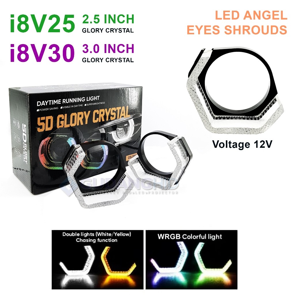 Shroud Projie Matrix 2.5inc 3inc 5D Glory Crystal Casing Shroud V RGB
